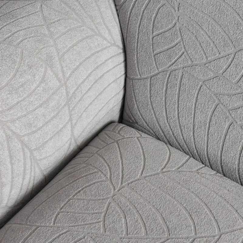 housse canapé jacquard polyestère vert gris moderne antidérapante extensible machine automne hiver