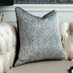 coussin carré moderne rayé noir blanc décoration lit chaise voiture minimalist poly coton