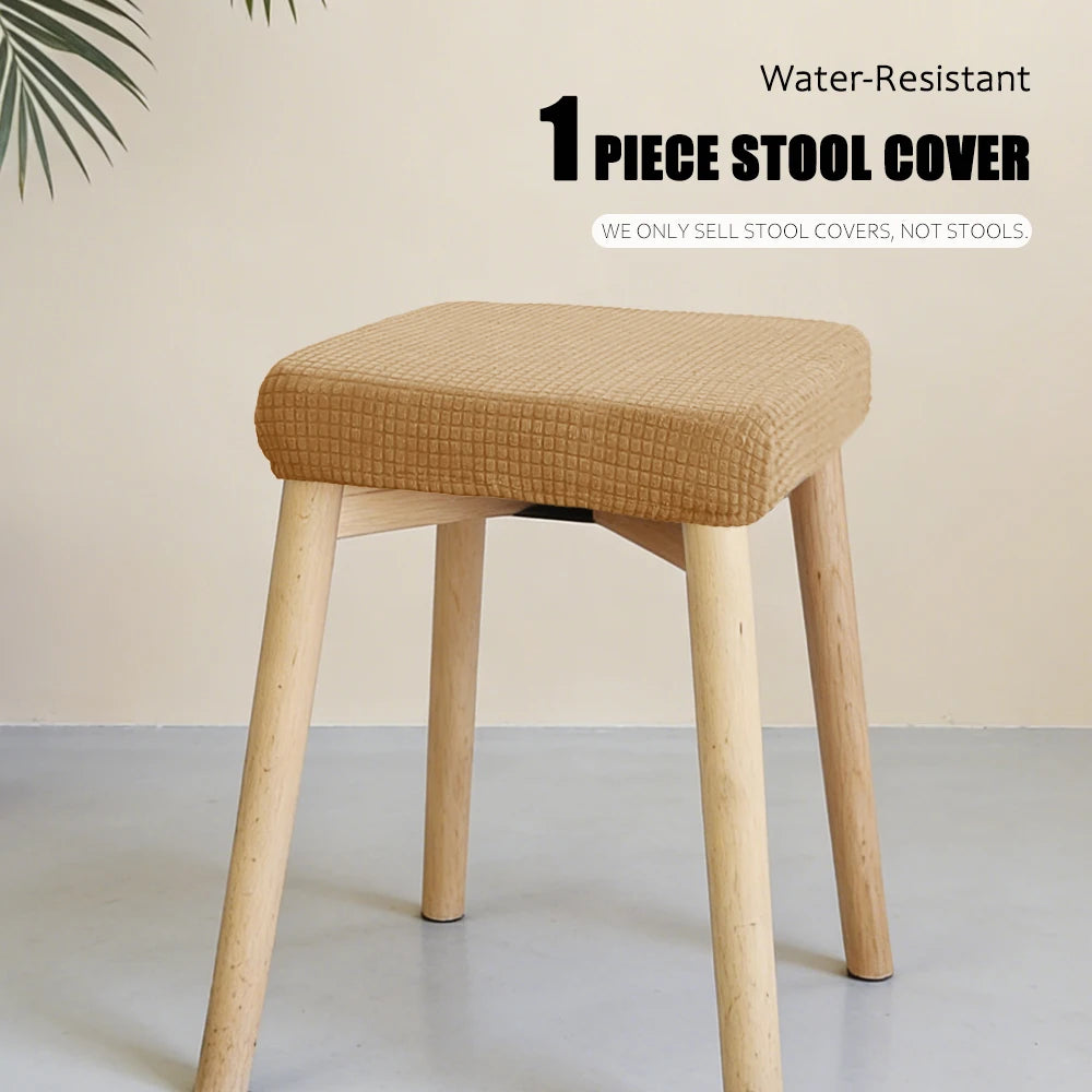 housse chaise moderne tissu carreaux gris élastique protection siège banquet mariage