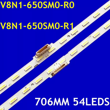 bande led décoration professionnelle moderne 706mm 54 diodes blanc opaque autonomie