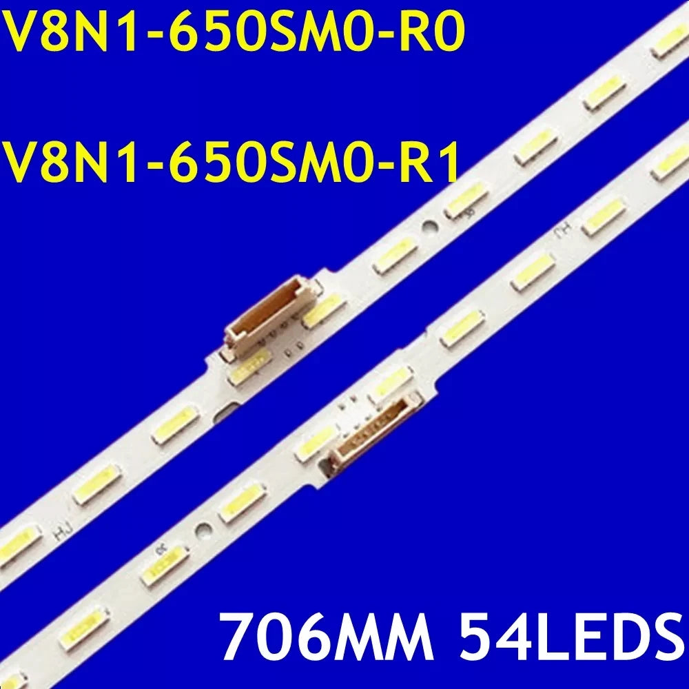 bande led décoration professionnelle moderne 706mm 54 diodes blanc opaque autonomie