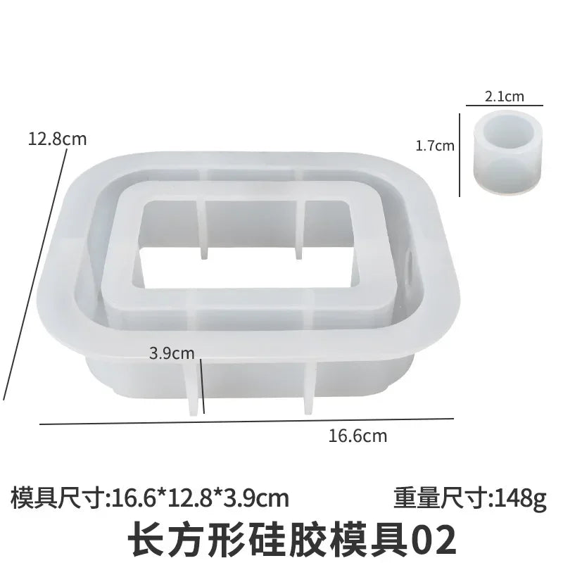 tubes essai silicone transparent violet bleu clair moderne decoration intérieure 12cm 10pièces
