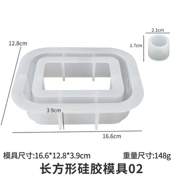 tubes essai silicone transparent violet bleu clair moderne decoration intérieure 12cm 10pièces