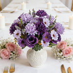 bouquet fleurs artificielles roses marguerites décoration mariage anniversaire extérieur intérieur