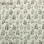 tissu imprimé fleurs lapins blanc rose vert bleu clair vintage enfantin résistant déchirure bricolage