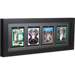 cadre mural compartiments noir clips cartes collection billet match contemporain affichage photo