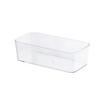 boîtes rangement transparentes modernes salle bain empilables plastique maquillage organisation calculatrice marqueurs