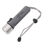 lampe torche sous marine vert fluo argent imprimée plongeur moderne pratique cordon serrure piles