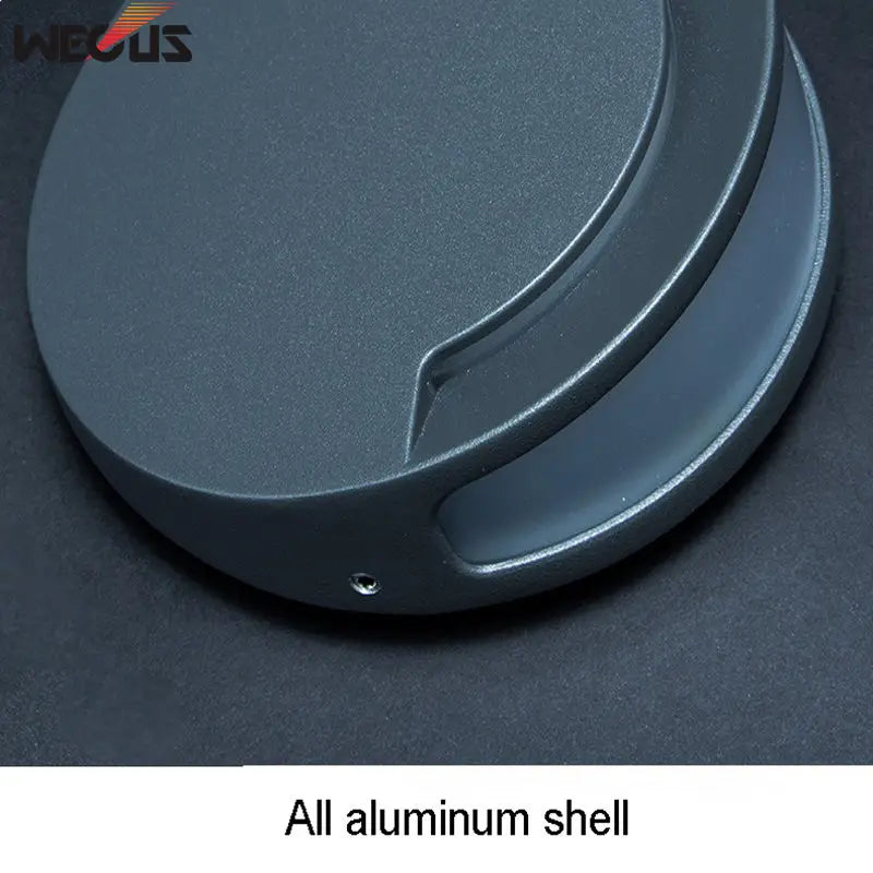 applique murale led moderne étanche gris foncé mat extérieur facile occlusion água