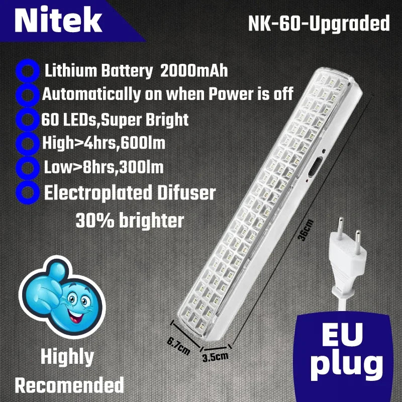lampe led rechargeable portable urgence blanc moderne prise usb flux lumineux 249 2000 abs