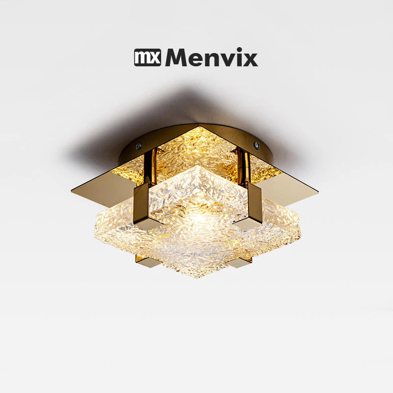 lampe moderne or transparent texture marbrée verre cuivre led acier vis facile chambre salon
