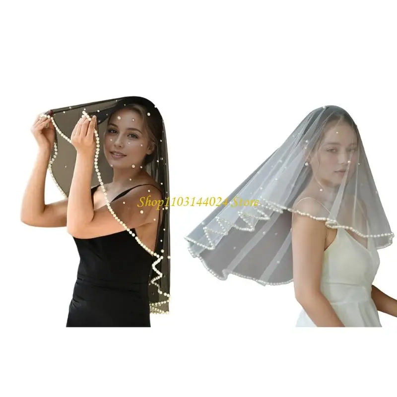 voile mariée classique blanches noir blanc largeur 100cm fixations invisibles sophistiquée elegance adult