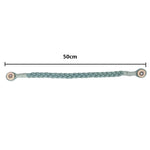 corde rideau tressée moderne bois vert gris blanc jaune beige 50cm