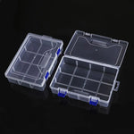 boîtes rangement transparentes modernes empilables poignées diverses tailles petite organisation pratique