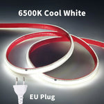 ruban led blanc lisse moderne adhésif 296 led 3000k 4000k 6500k 220v étanche