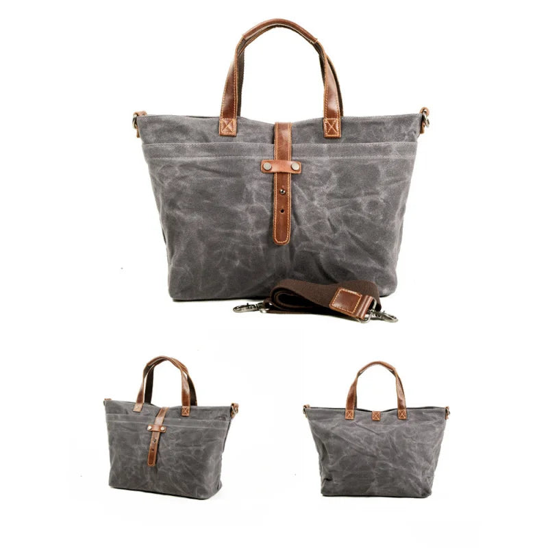 sac main vintage décontracté marron texture grunge poche extérieure fixations cuir intérieur noirversible