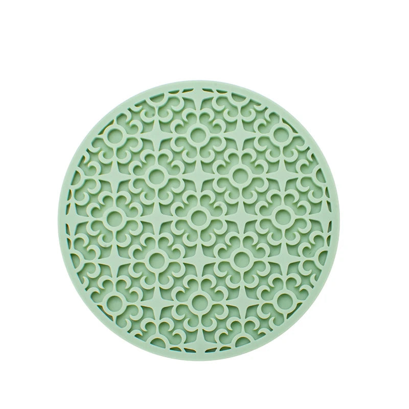 coasters perforés silicone moderne antidérapants diverses couleurs domestiques