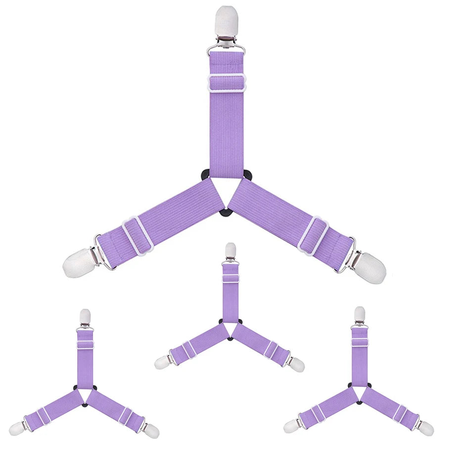 attache élastique lit clips métalliques tissu uni polyester coton moderne bleu noir blanc qualité