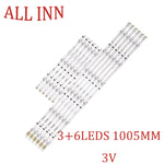 bande led blanc ronds brillants moderne connecteurs 1005mm opaques téléviseur éclairage