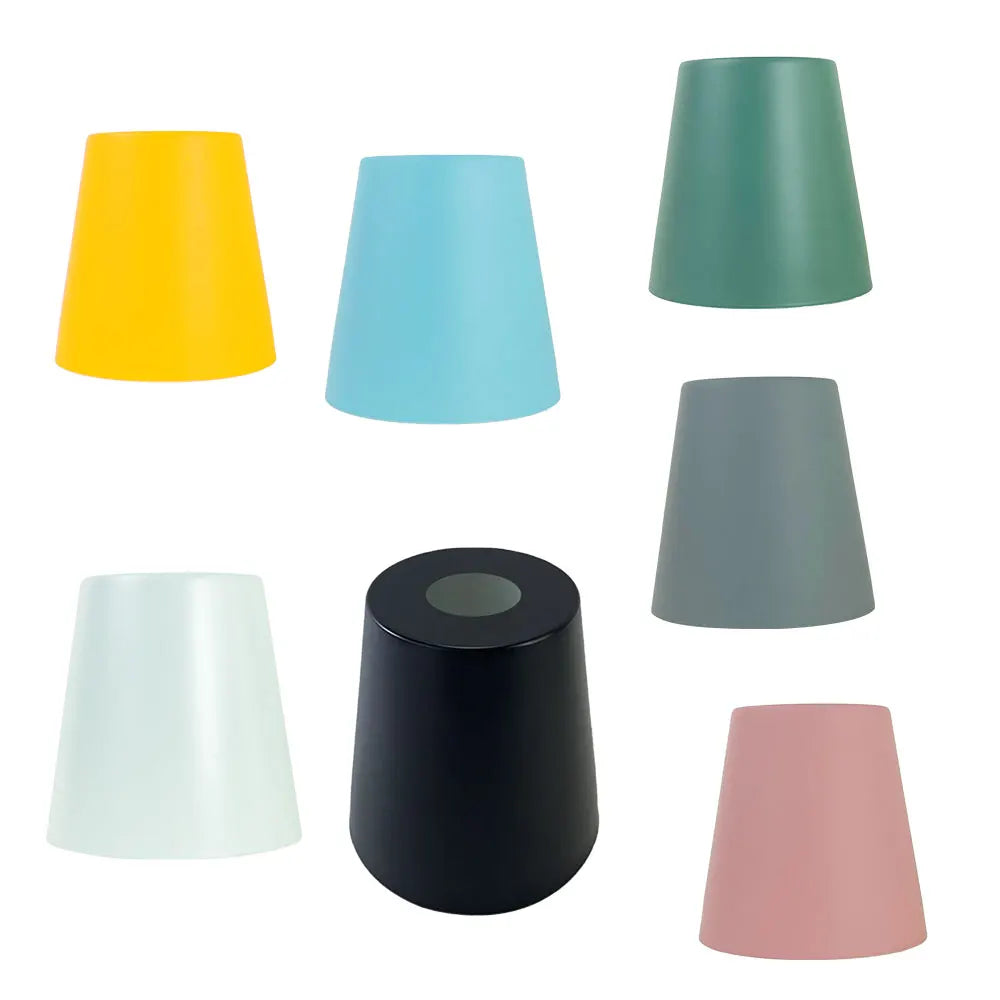 abat jour suspendu moderne jaune bleu vert gris blanc noir rose