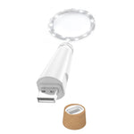 guirlande lumineuse led blanc cuivre moderne décoration intérieure adhésive rechargeable usb