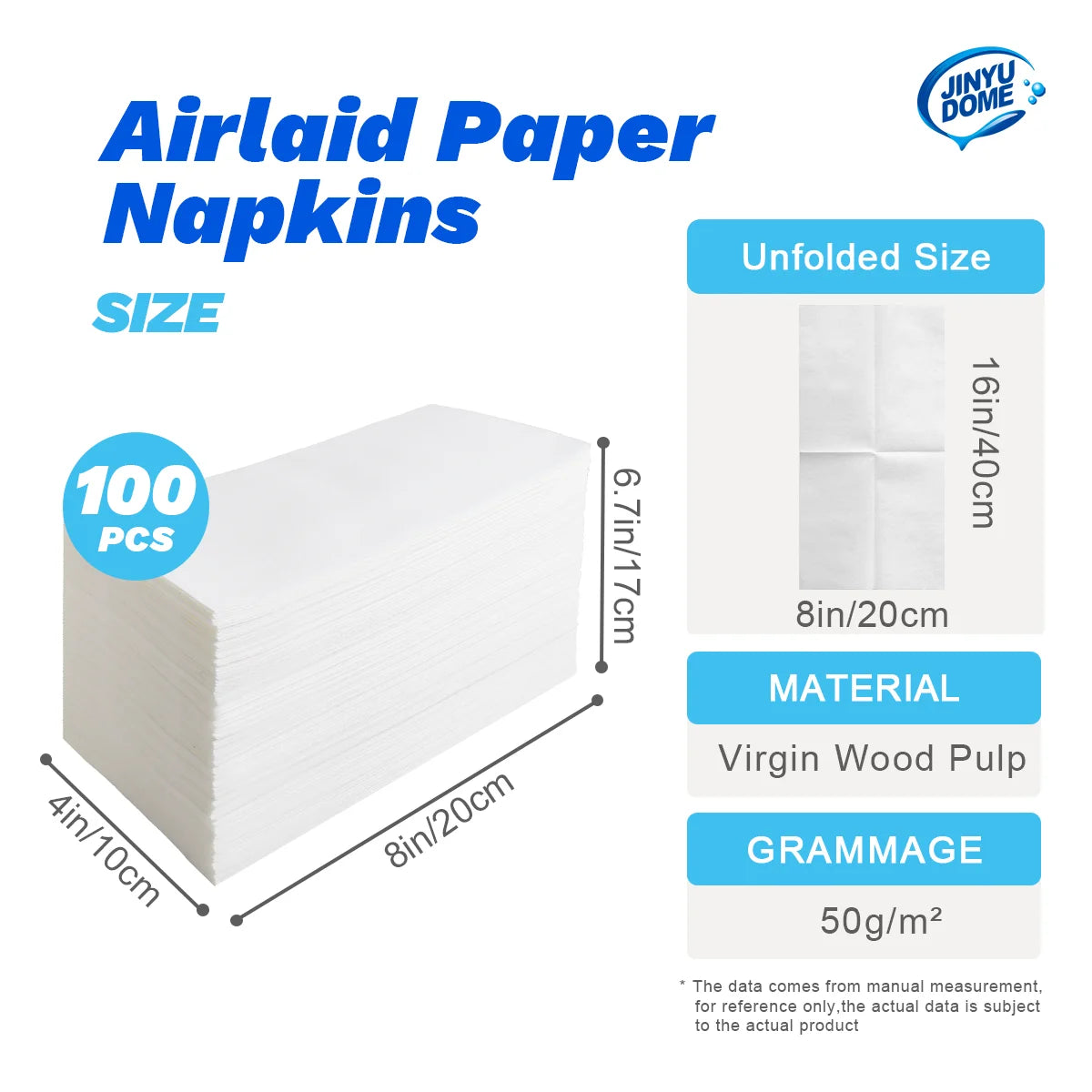 serviettes papier blancs absorbantes modernes jetables pliées fêtes événements mariage