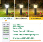 lampes solaires autonomes led ip65 moderne noires protection ip65 abs