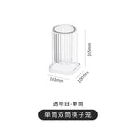 panier rangement couverts transparent support vaisselle drain multipurpose moderne japonais adhésif fourchette cuillère spatule