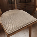 coussin chaise moderne beige tissé antidérapant durable polyester coton rond lit adultes