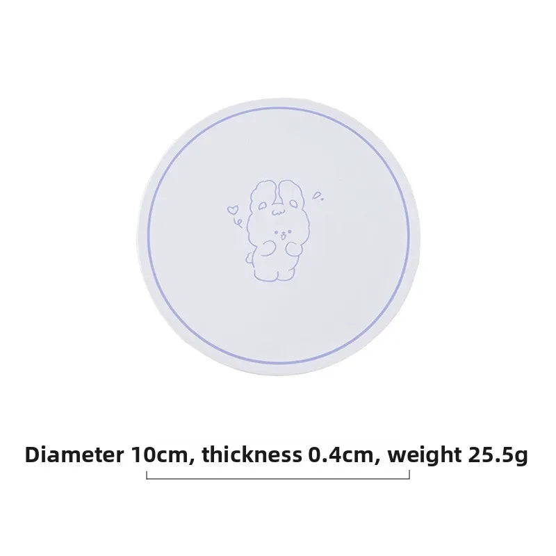 tapis isolant thermique silicone vert violet rose clair motif chien géométrique moderne respectueux environnement