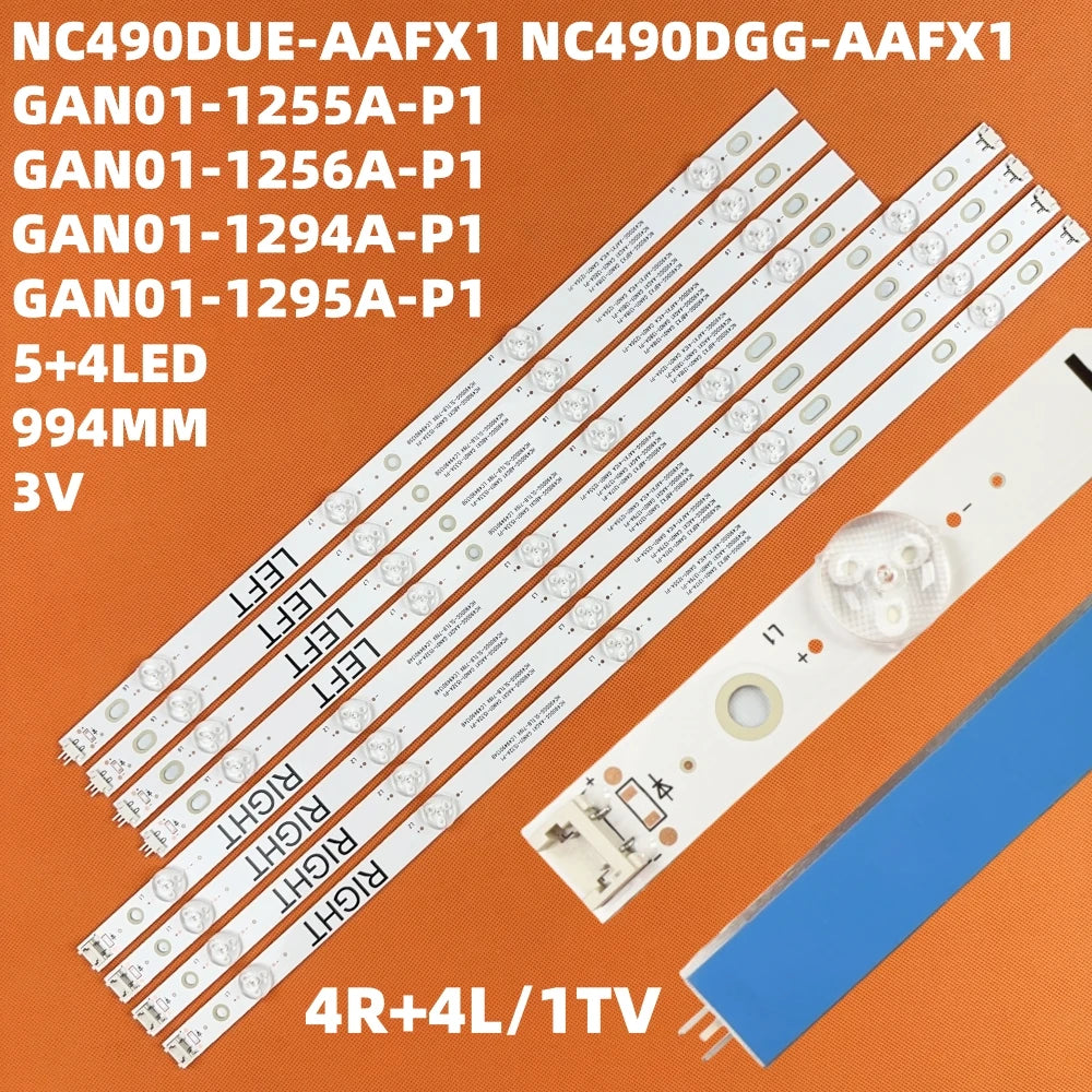 bande lumineuse led blanc moderne adhésive connecteurs électriques left right télévision 110 240v
