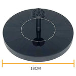 fontaine solaire moderne panneau noir texture solaire adhésif pompe eau amovible batterie diffuseurs bague