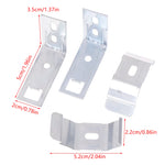 accessoires fenetre clips transparents pratiques fonctionnels fixations rideaux stores 4pcs métal