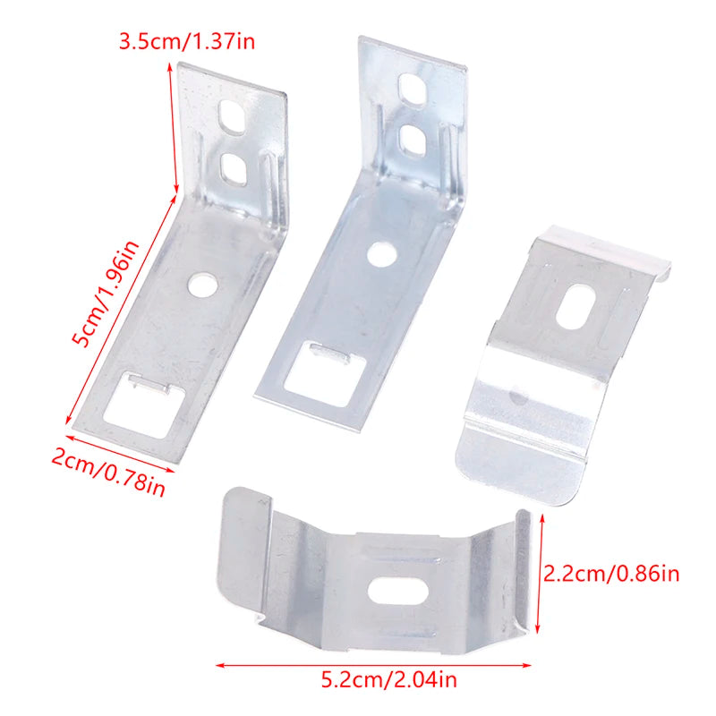 accessoires fenetre clips transparents pratiques fonctionnels fixations rideaux stores 4pcs métal