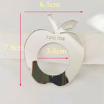 porte serviettes doré forme pomme brillante moderne 12 pièces fixations transparentsDecorationTableOpaqueRespectEnvironnement