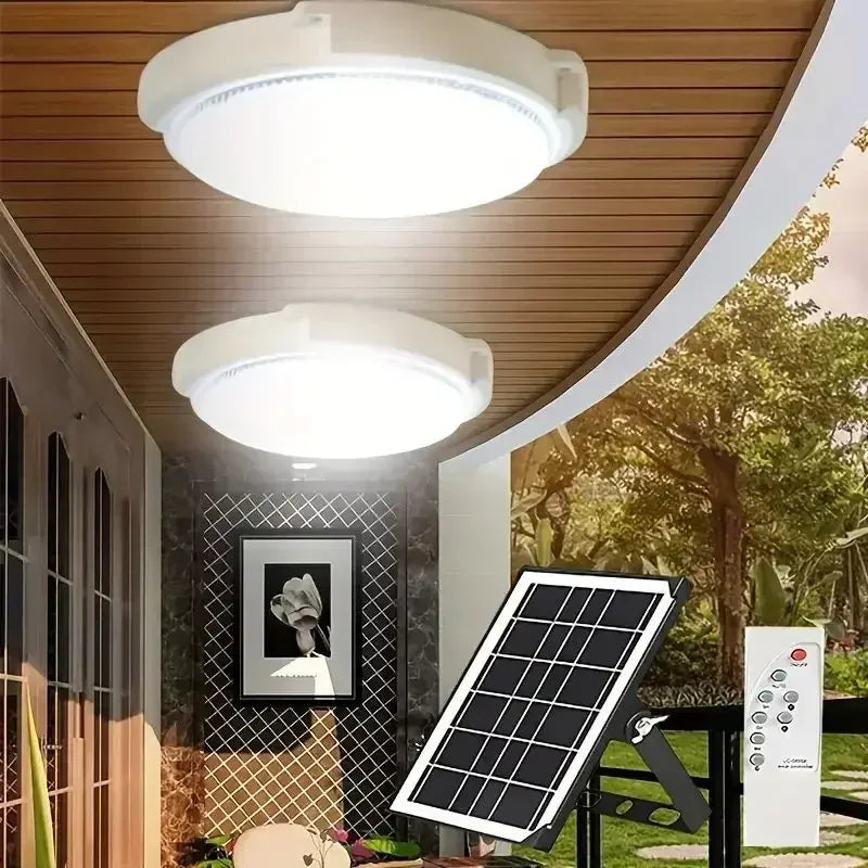 lampe solaire ip65 moderne 18cm blanc panneau solaire télécommande kit fixation