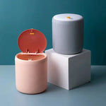 poubelle couleur bleue rose gris moderne minimaliste ordures stockage plastique