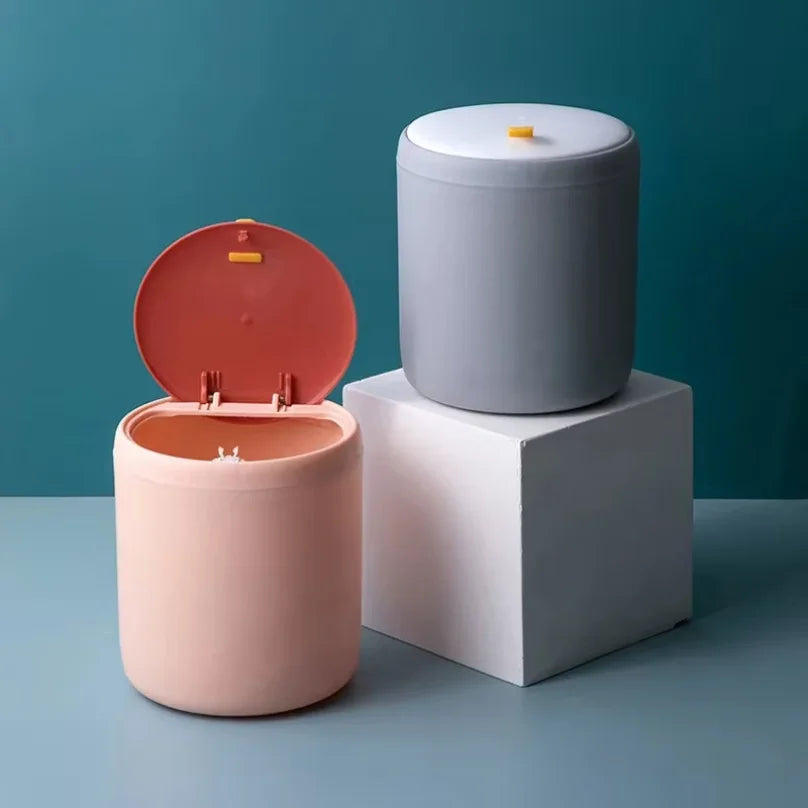 poubelle couleur bleue rose gris moderne minimaliste ordures stockage plastique