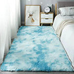 tapis moderne doux uni polyester lavable main machine antidérapant shaggy chambre sofa living room