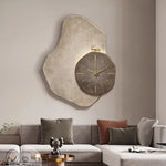Horloge murale LED design jaune