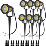 spots paysage led modernes noirs étanches ip65 pack 10w 5w 20 unités 20 vis