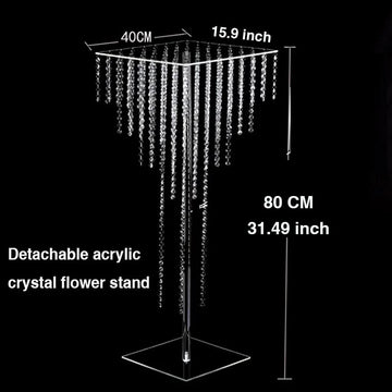 support fleurs transparent cascade moderne mariage anniversaire baptême valentin pâques easter