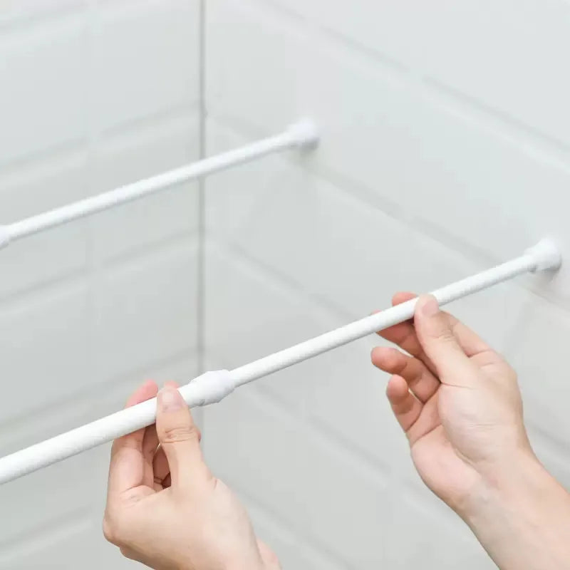 tendeur fenêtre réglable blanc moderne 32 90cm tissu motif cadre photo