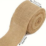 ruban jute naturel rustique 10m 15cm couleur beige marron rouge vert