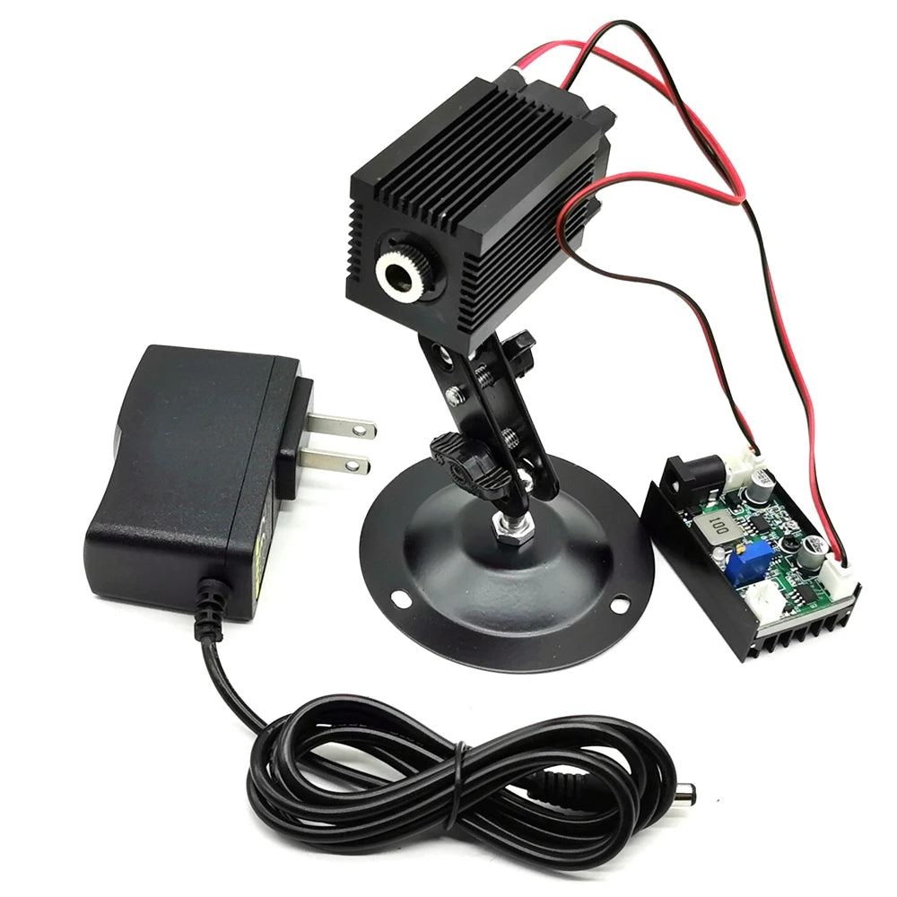 projecteur laser moderne noir réglable spot bleu 488nm 60mw dot line 33x50mm vis fixation