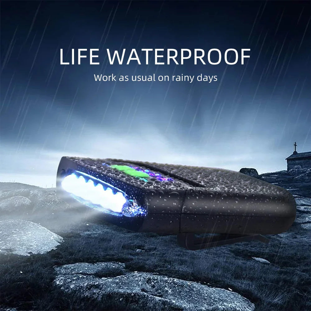 lampe torche rechargeable led pinces casquette camping pêche mode geste quatre niveaux lumière moderne