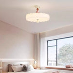 lampe suspendue rose clair nuage texture minimaliste vis fixation base abatjour ampoule led chambre