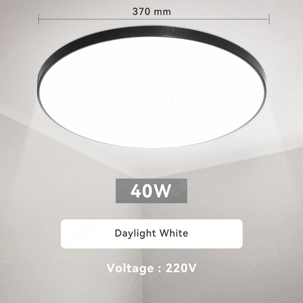 lampe led blanc moderne interrupteur télécommande 230mm 270mm 370mm