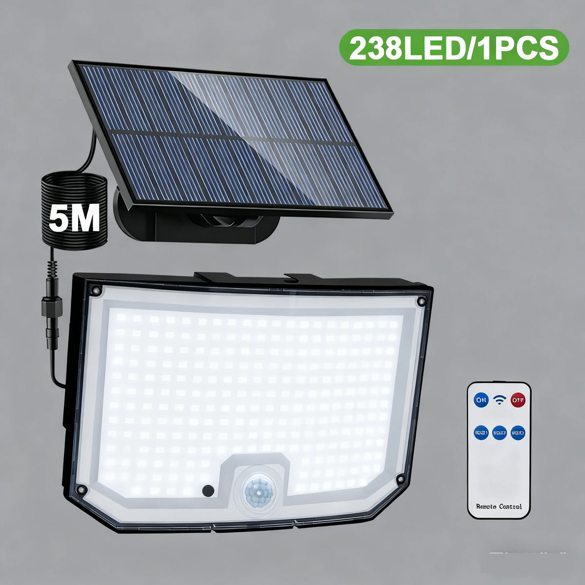 lampe solaire détecteur mouvement 400 led noir violet moderne extérieur contemporain