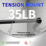 tendeur rideau douche réglable acier inoxydable noir argent moderne anti rouille tension sans perçage